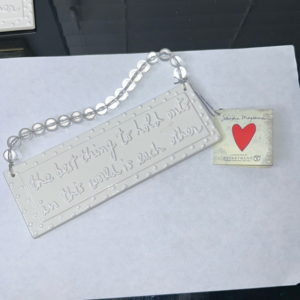 Sandra Magsamen Dept 56 Wall Plaque Sign